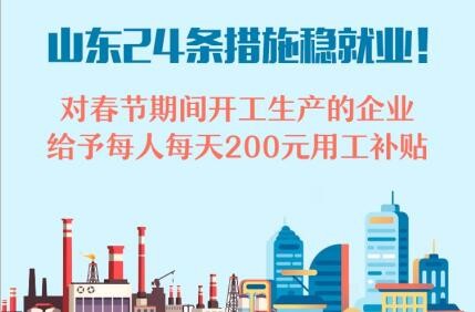 山東省人民政府印發關于積極應對新冠肺炎疫情做好穩就業工作的若干措施的通知（全文）