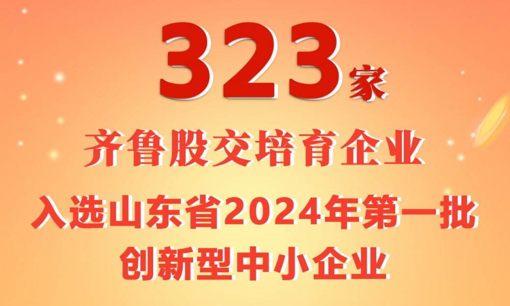 喜報 | 323家齊魯股交培育企業入選山東省2024年第一批創新型中小企業