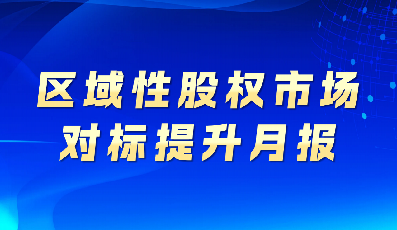 區域性股權市場對標提升月報（2025年5月）